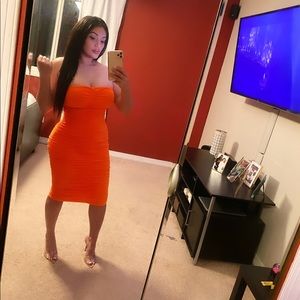 Orange dress